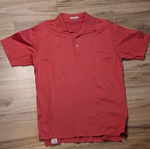 Peter Millar Summer Comfort Golf Polo Shirt Pink Mens Large L